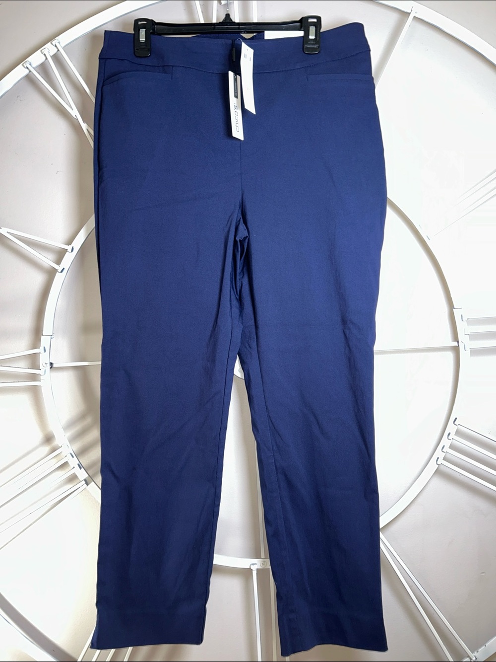 NWT Chico's So Slimming Brigitte Slim Leg Ankle Pant in Navy